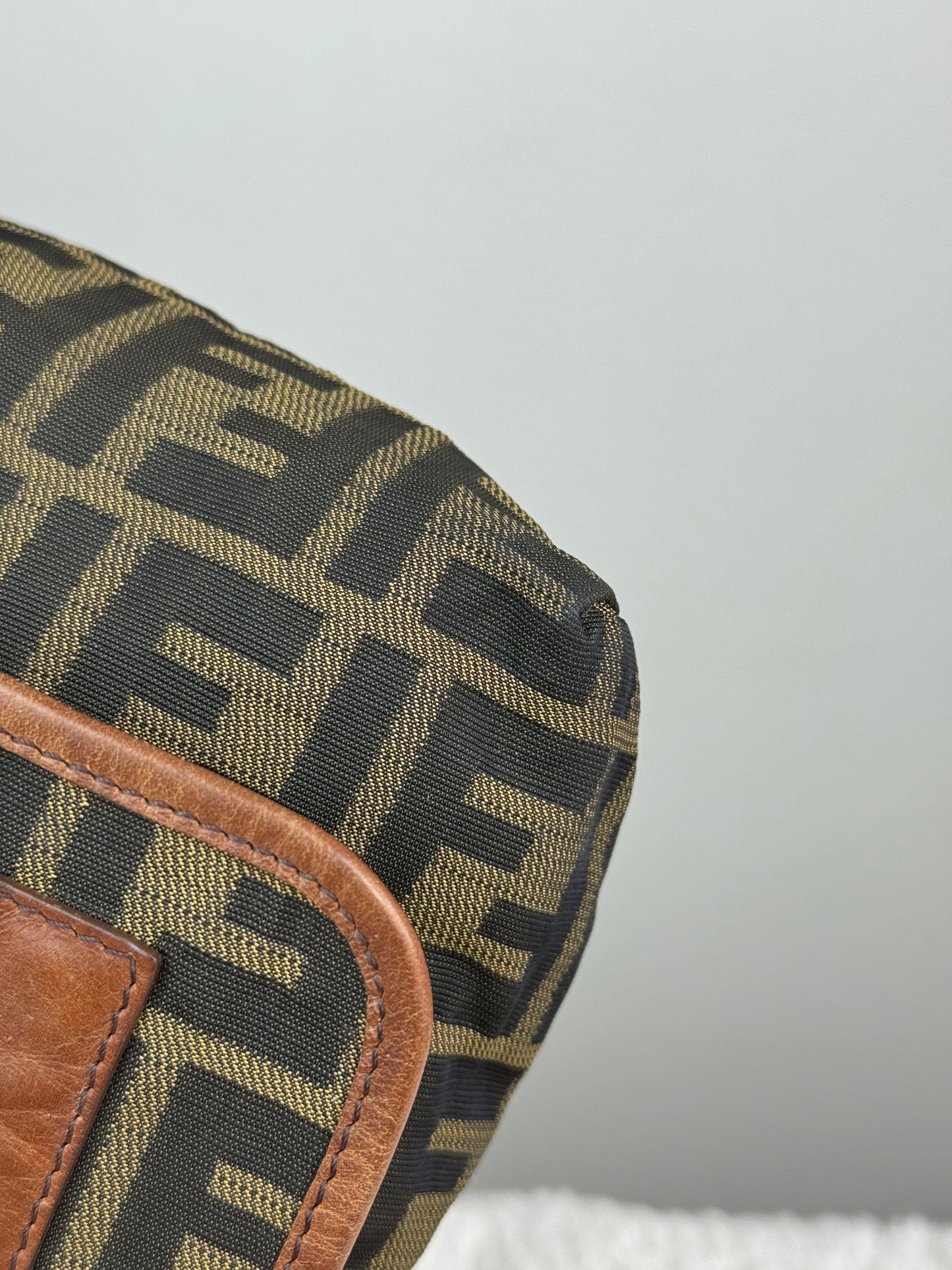 FENDI FF Flap Messenger Mini bag Zucca Canvas