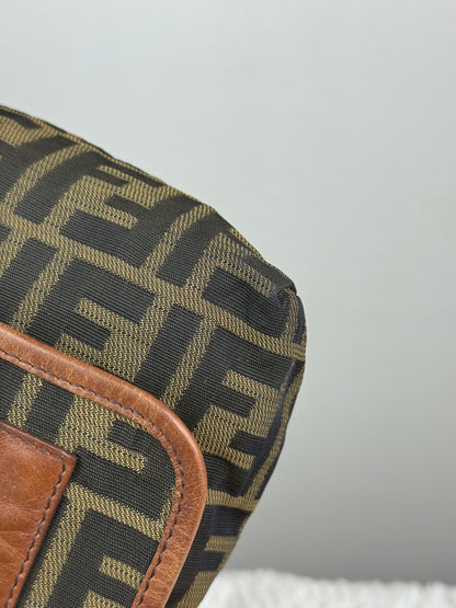 FENDI FF Flap Messenger Mini bag Zucca Canvas