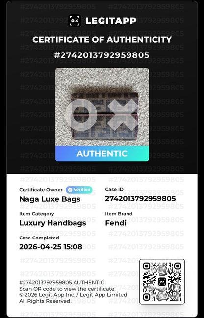 Fendi wallet compact FF