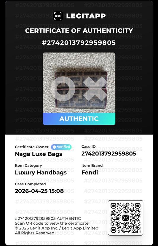 Fendi wallet compact FF