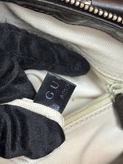 GUCCI Sukey Crossbody GG Canvas Brown