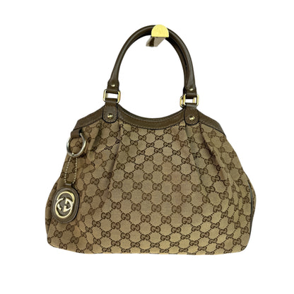 GUCCI Sukey Hobo GG Canvas Kaki