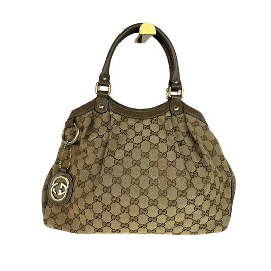 GUCCI Sukey Hobo GG Canvas Kaki