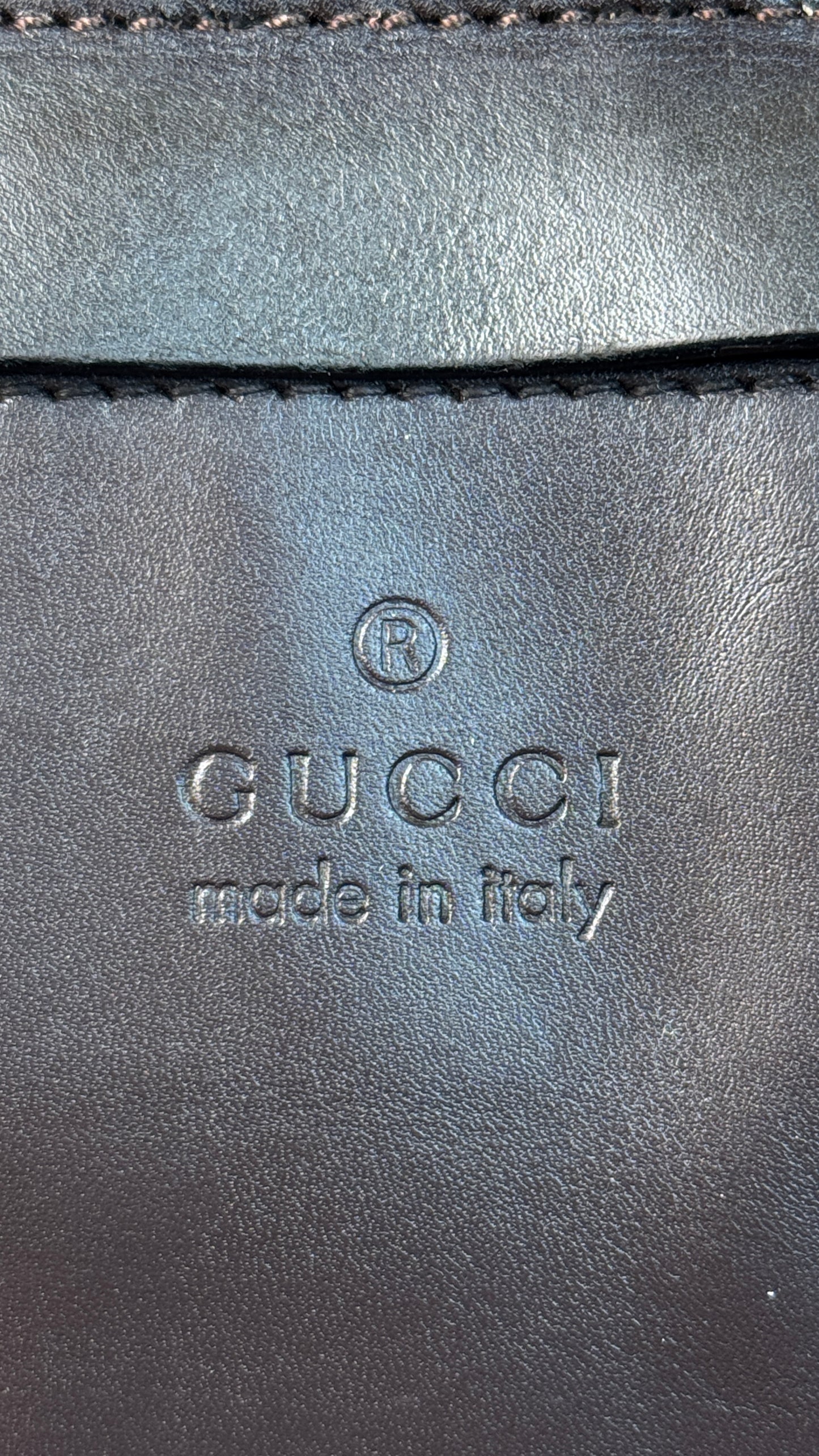 Gucci GG Canvas Tote Shoulder Bag Brown (Vintage)