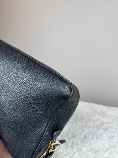PRADA Double Zip Camera Vitello Daino Black