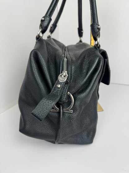 Salvatore Ferragamo Noah Gancio Lock Leather Shoulder bag