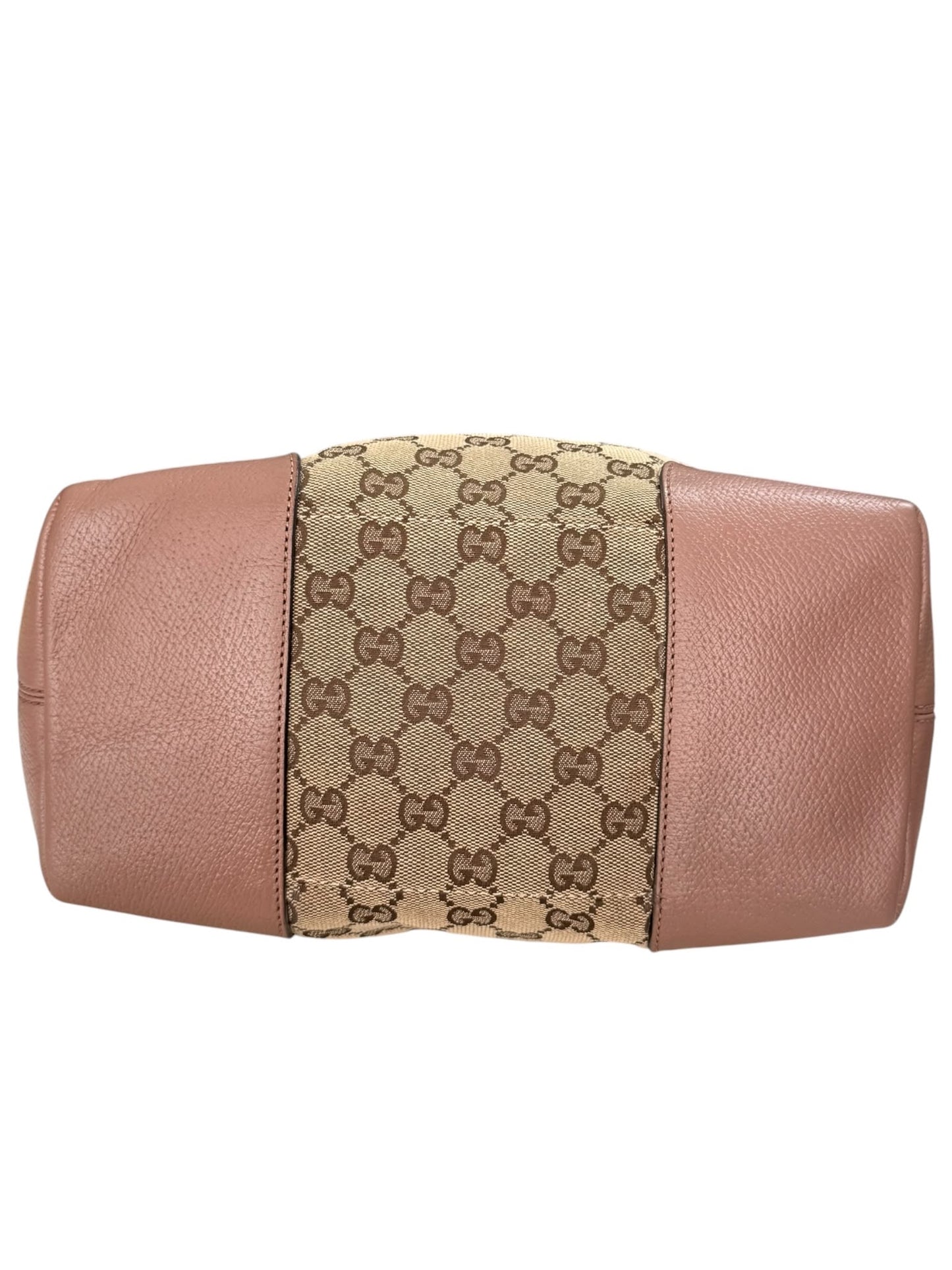 Gucci Bree convertible top handle bag GG Canvas medium pink