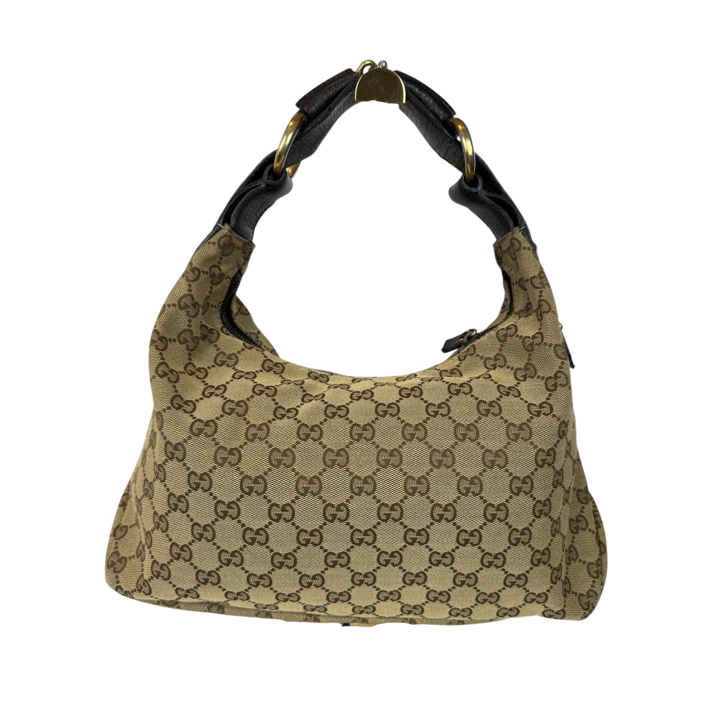 Gucci Hobo Horse-bit GG Canvas Brown