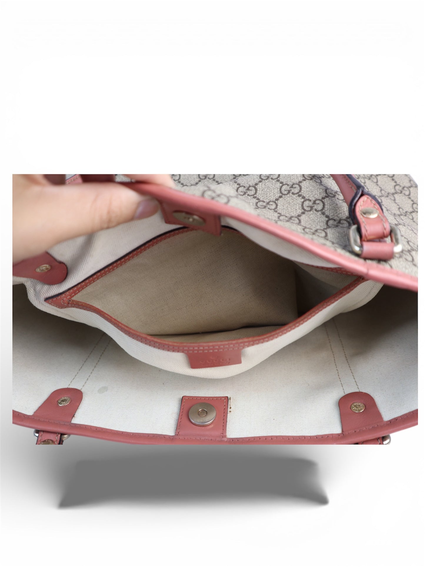 Gucci Joy Tote GG Coated Canvas Pink