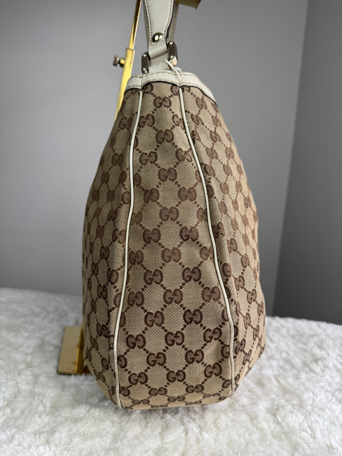 GUCCI Web New ladies Hobo GG Canvas Shoulder bag