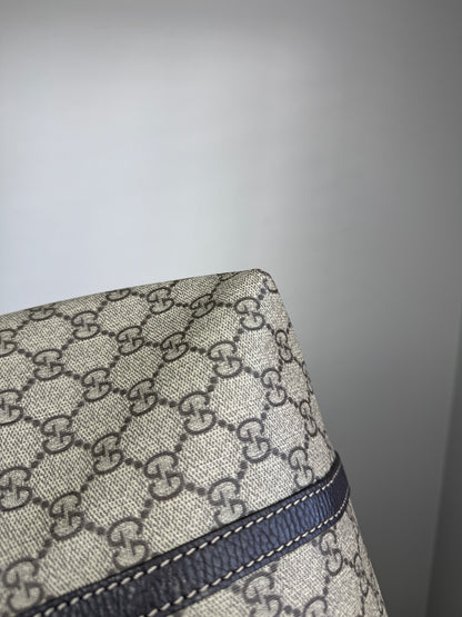 GUCCI Shopping Tote GG Coated Canvas Brown