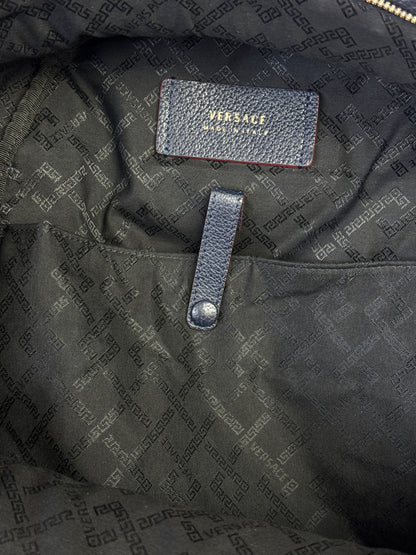 VERSACE La Medusa Backpack in Navy Leather