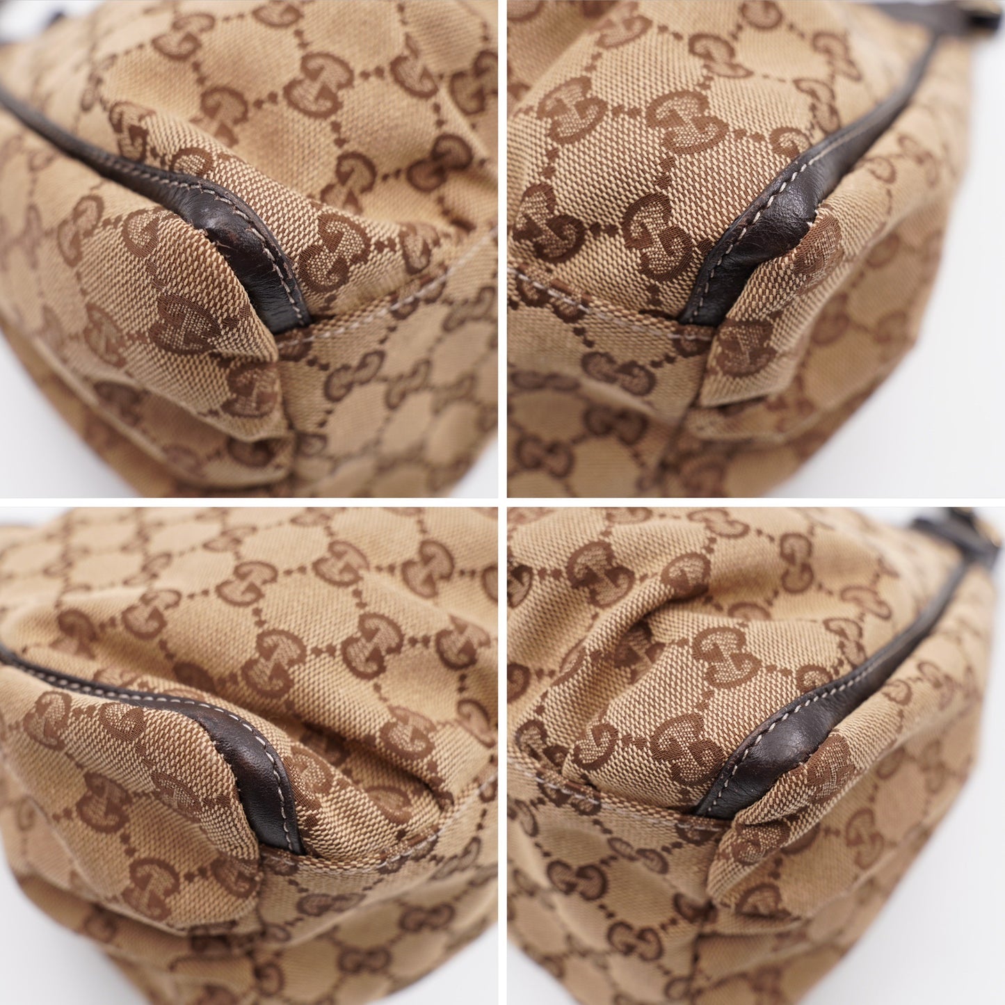 Gucci Brown GG Canvas Abbey D-Ring Shoulder Bag (Vintage)