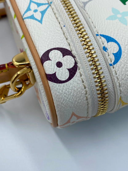 Louis Vuitton x Takashi Murakami Multicolor Monogram Vanity Chain pouch