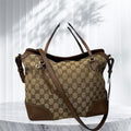 Gucci Bree GG canvas Tote Brown
