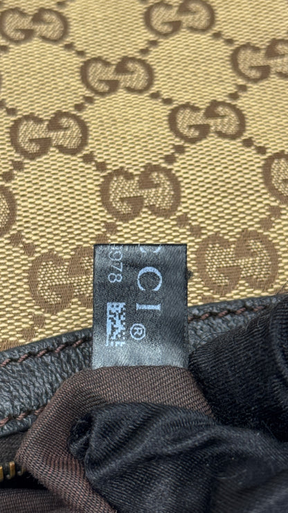 Gucci Half Moon Saddle Crossbody Brown