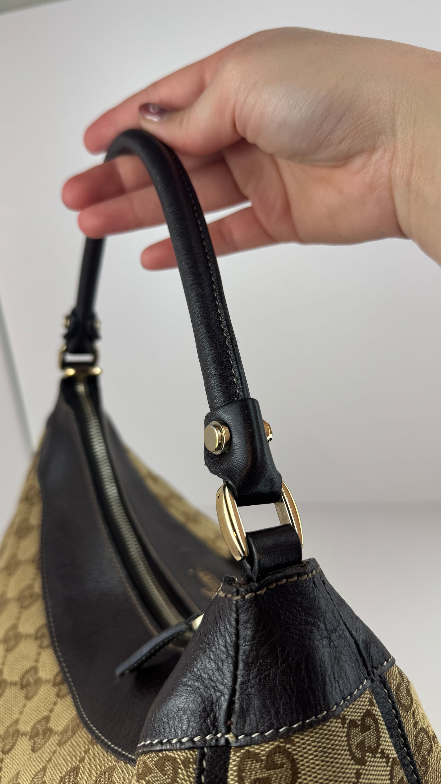 Gucci D-Ring Hobo GG Canvas