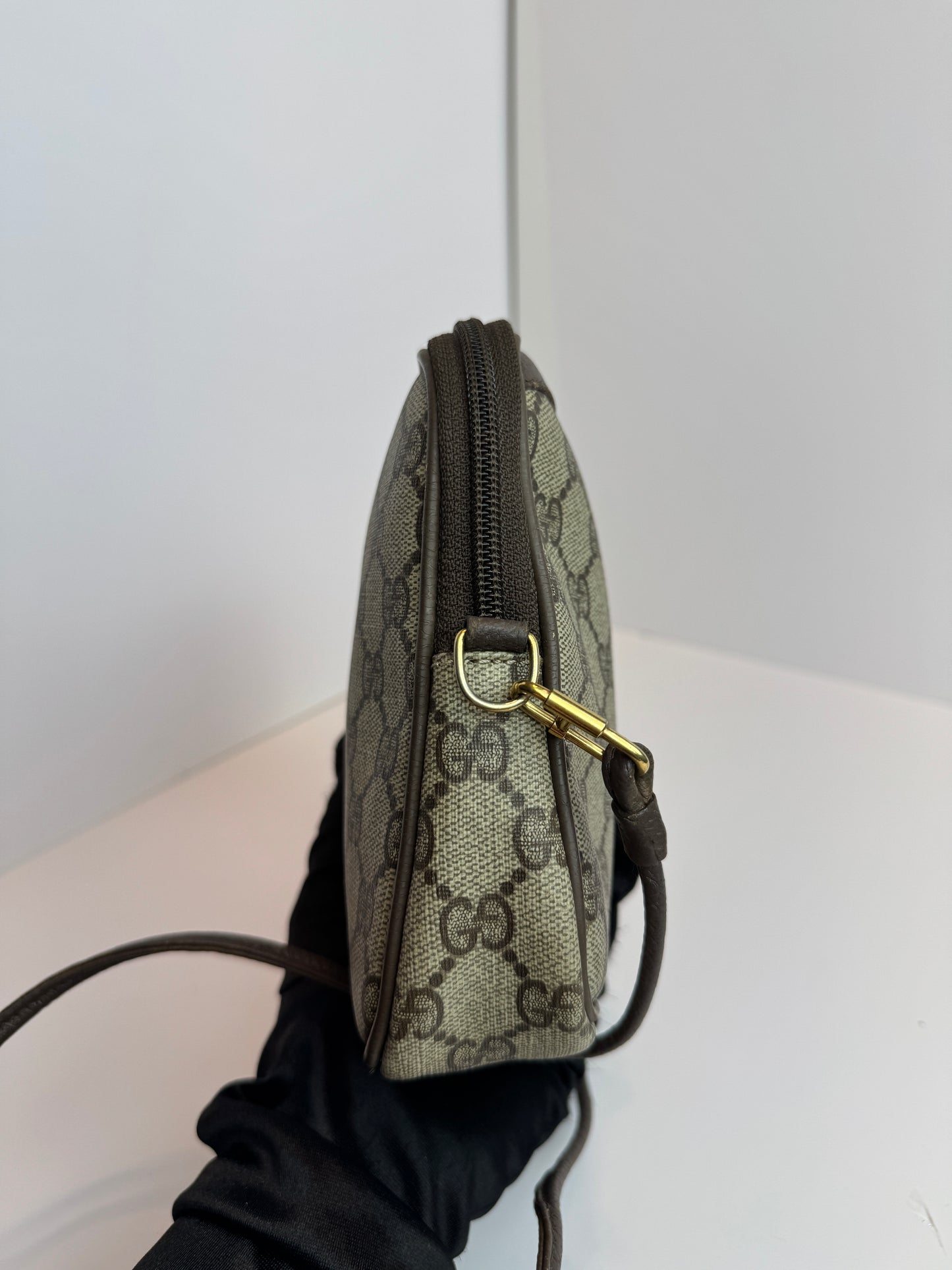 GUCCI Vintage Crossbody GG Coated Canvas