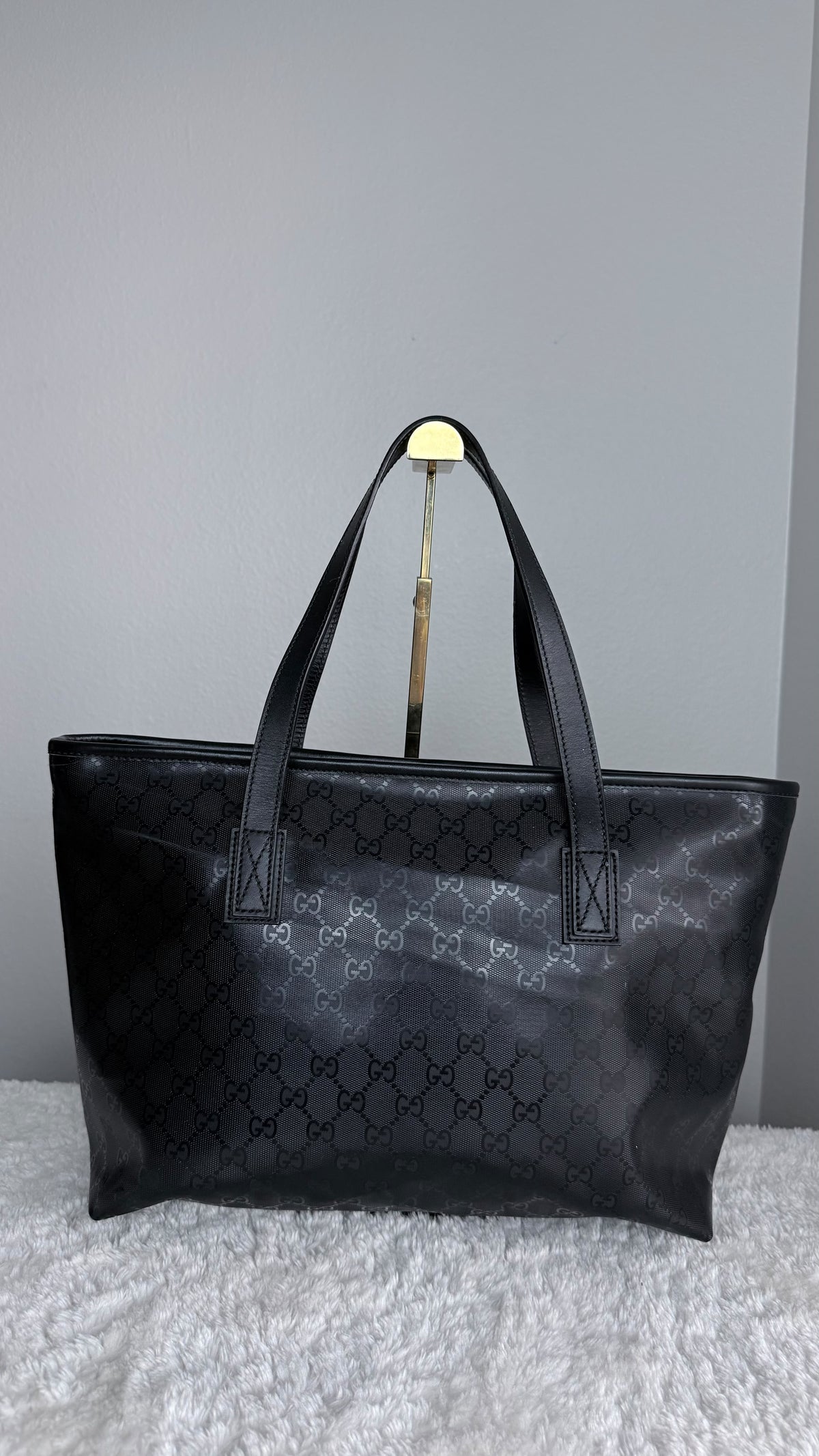 GUCCI Tote Medium GG Supreme Emprine Black Monogram