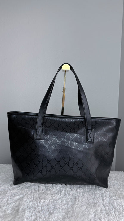 GUCCI Tote Medium GG Supreme Emprine Black Monogram
