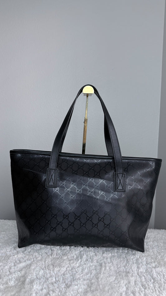 GUCCI Tote Medium GG Supreme Emprine Black Monogram