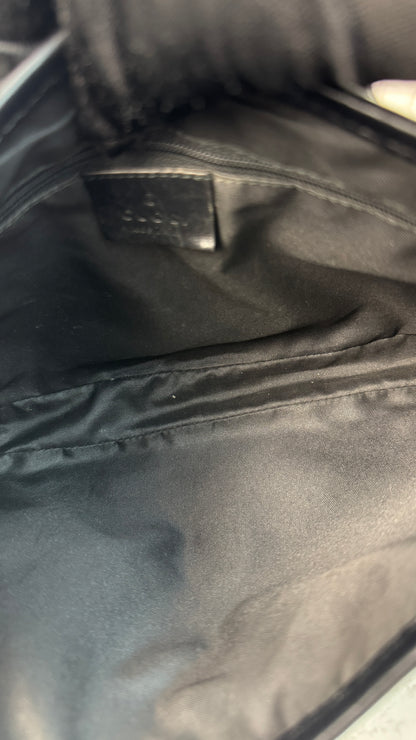 Gucci Jackie Hobo GG Canvas Shoulder Bag Black (Vintage)