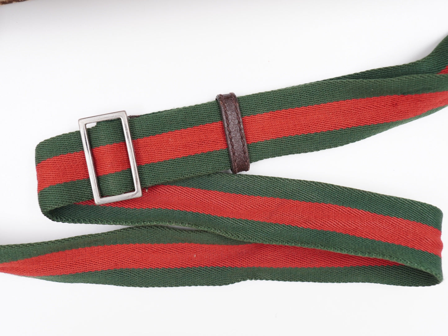 GUCCI GG Canvas Web Messenger Bag with leather trim (Vintage)