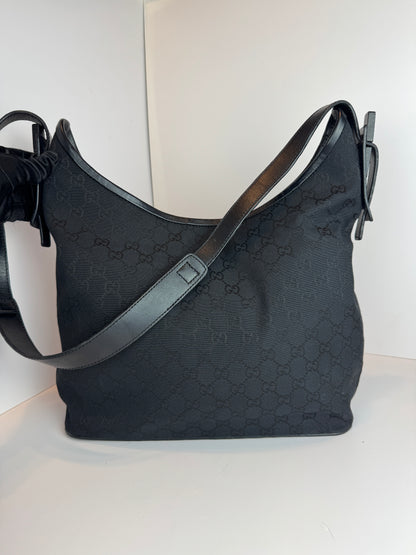 Gucci Hobo Shoulder bag GG Canvas Black