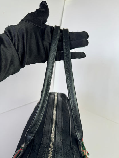 GUCCI  Princy Boston Small GG Black Canvas