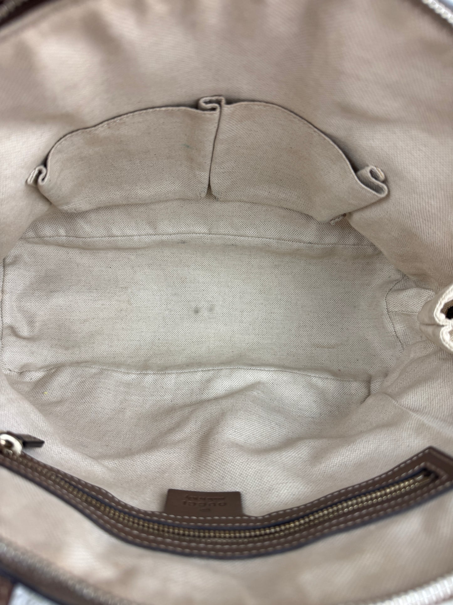 GUCCI Nice Dome GG Supreme Coated canvas Brown