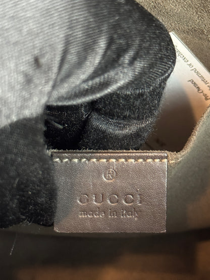 Gucci Web Clutch GG Supreme Coated  Canvas