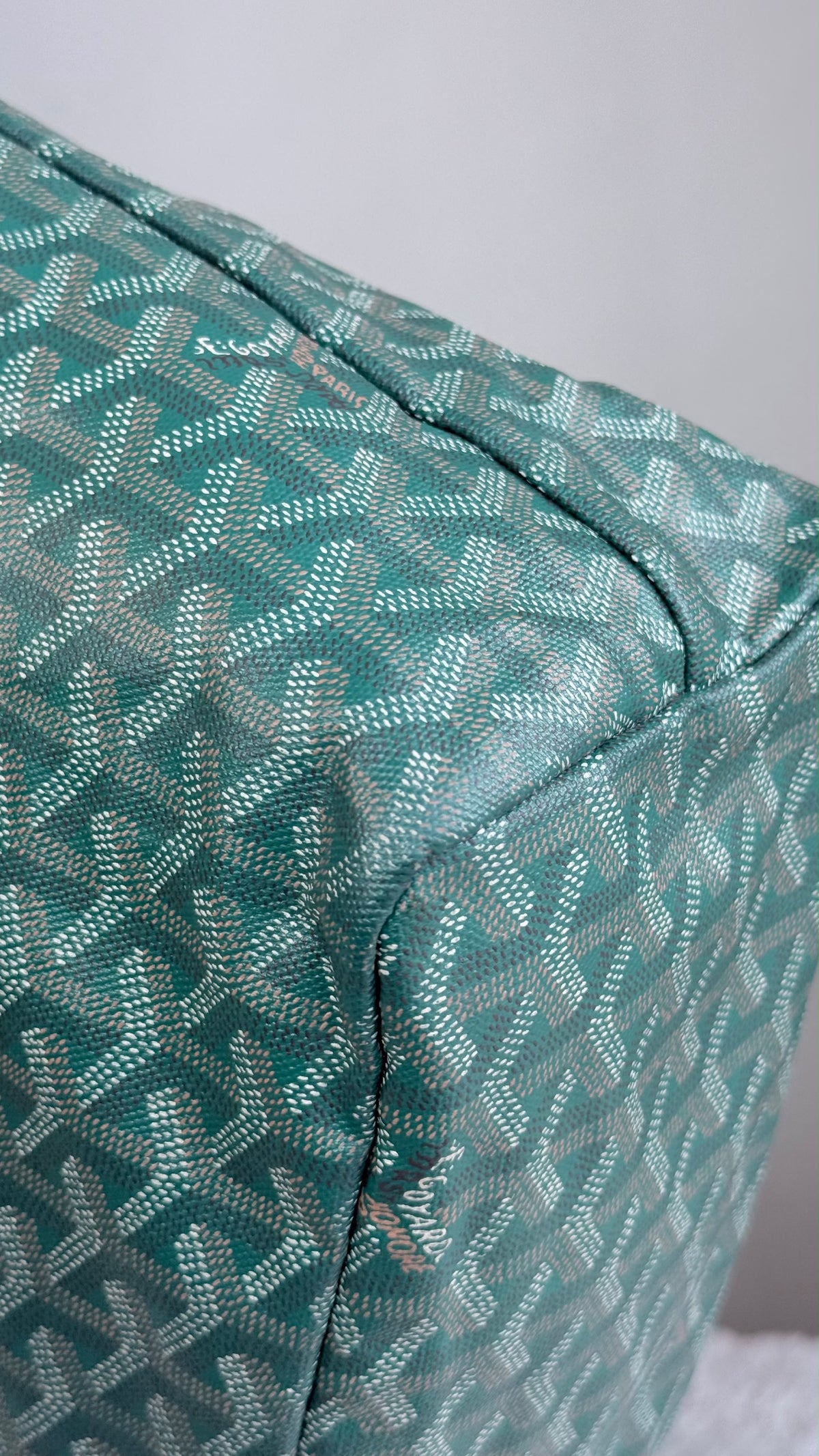 GOYARD Saint Louis Tote Coated Canvas PM Green