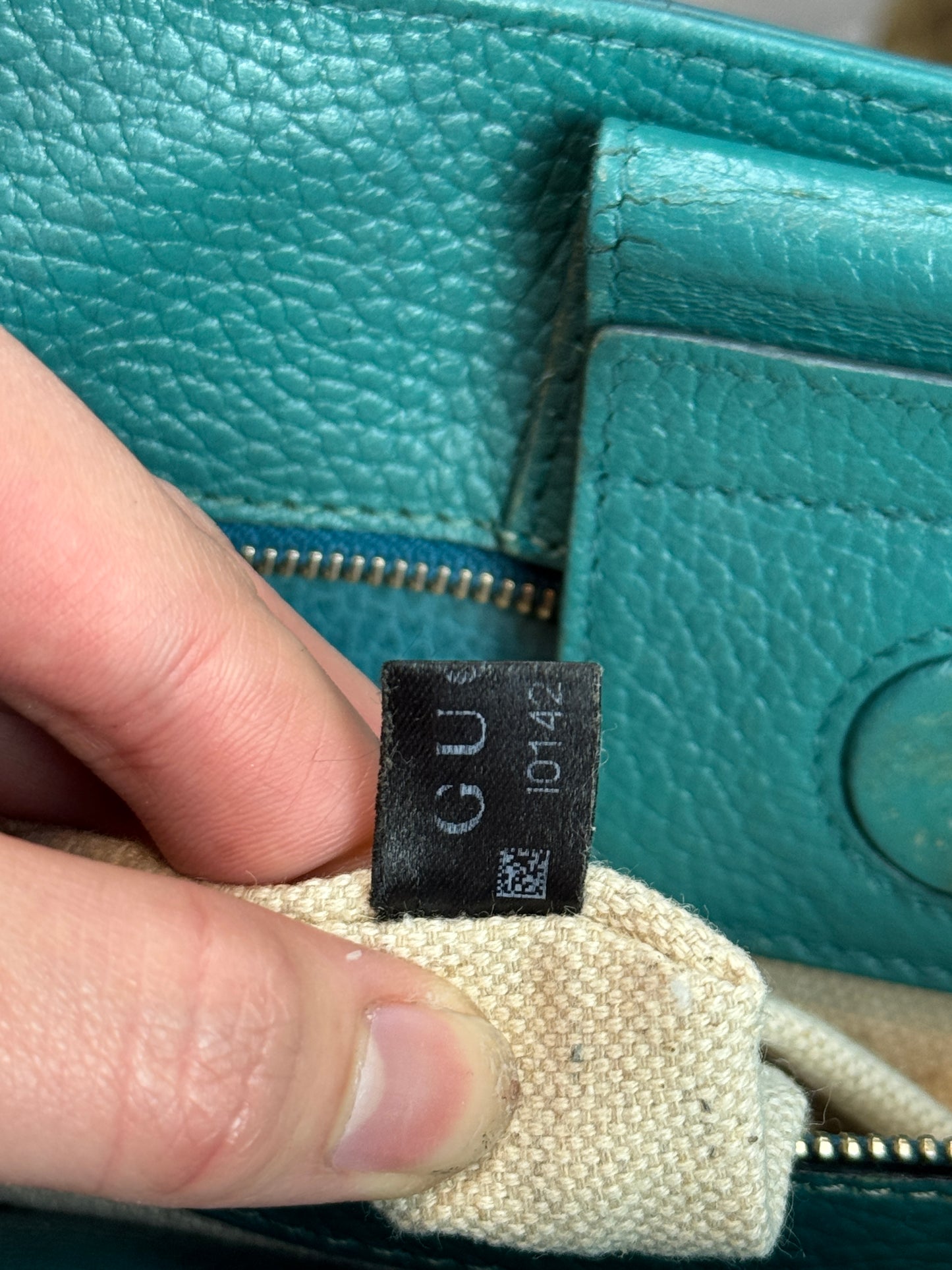 Gucci Swing Tote Leather Blue