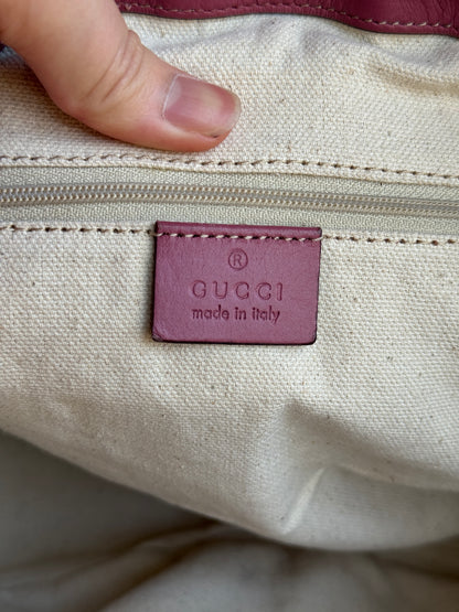 GUCCI Sukey Top handle with Strap GG Canvas Pink