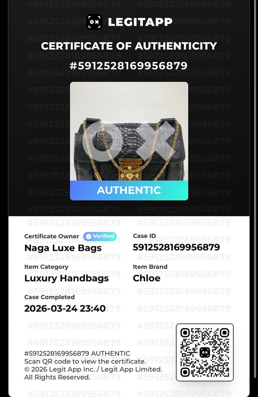 CHLOE Elsie Python Medium Shoulder Bag