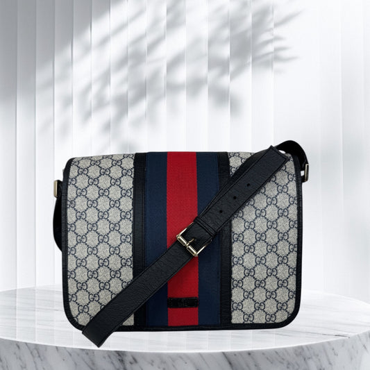 Gucci Web Messenger Navy