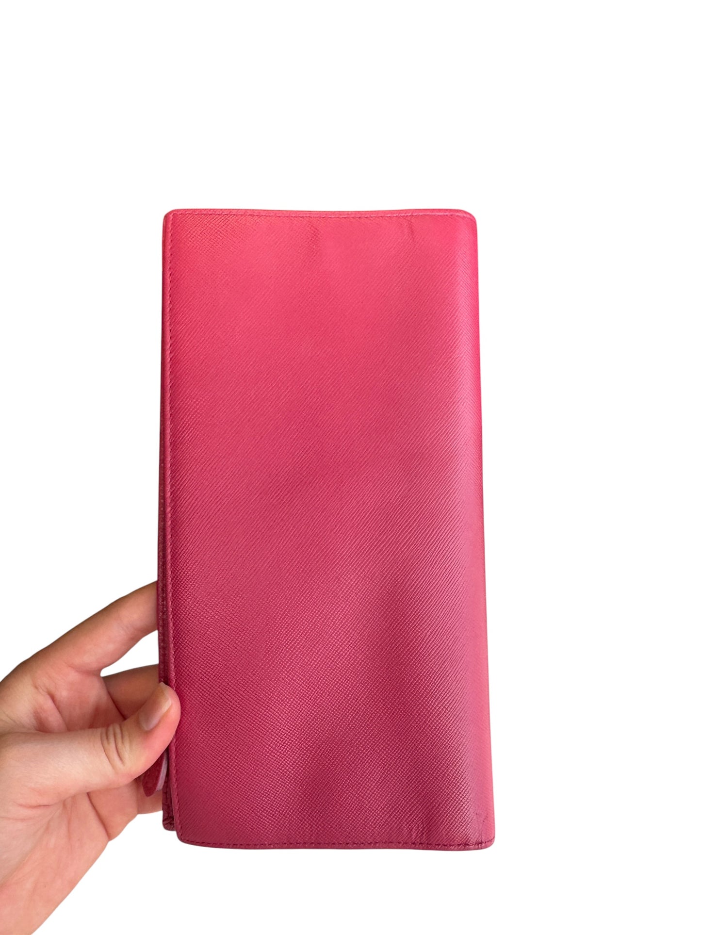 WA8👛 Prada Saffiano Leather pink (COA included) Retail 1150$