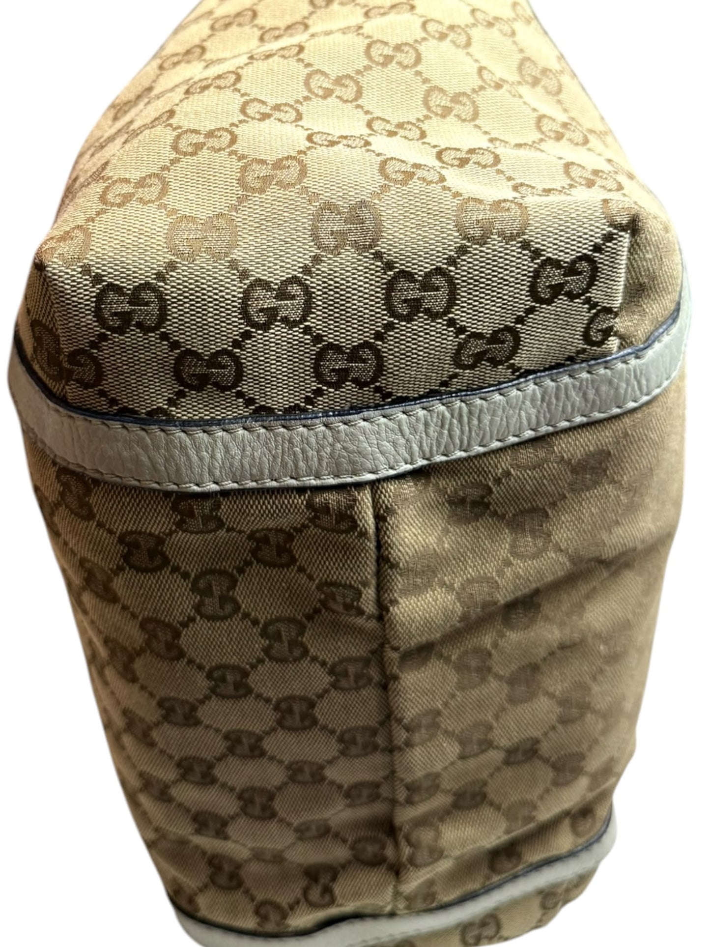Gucci web New Ladies Hobo or tote GG Canvas white