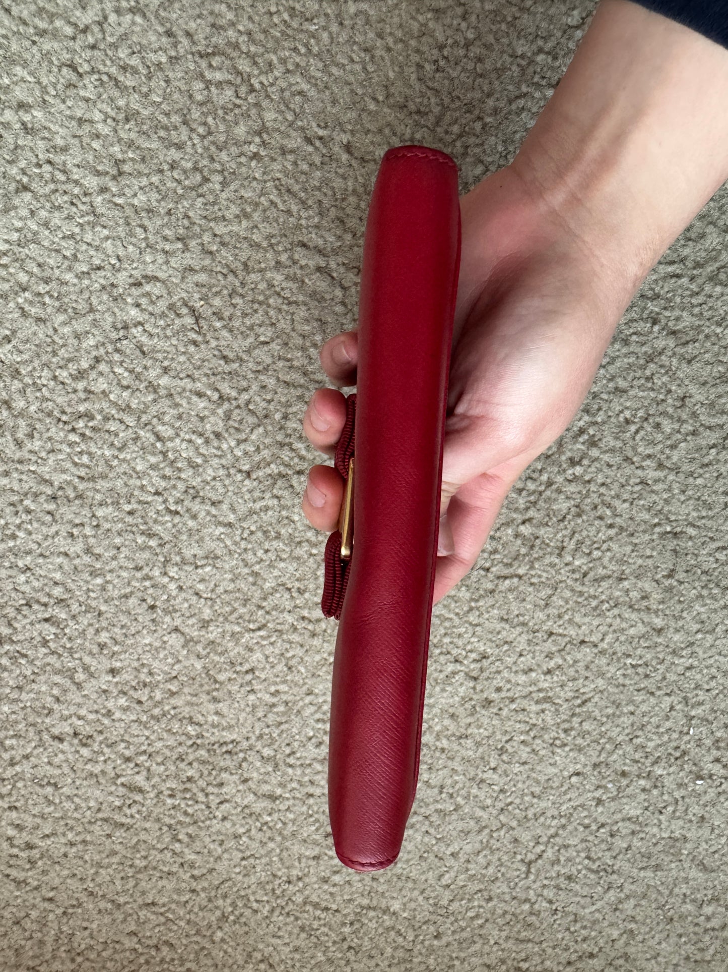 Ferrragamo vara Bow saffiano red