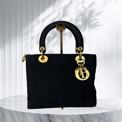 Christian Dior Lady Dior Quilted Tote Bag (Vintage)