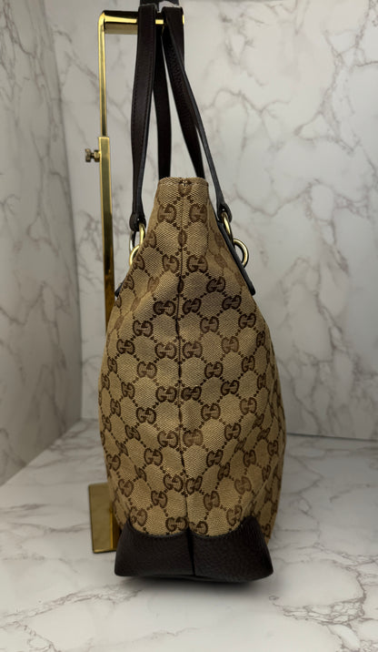 Gucci Tote GG Canvas Eclipse Brown