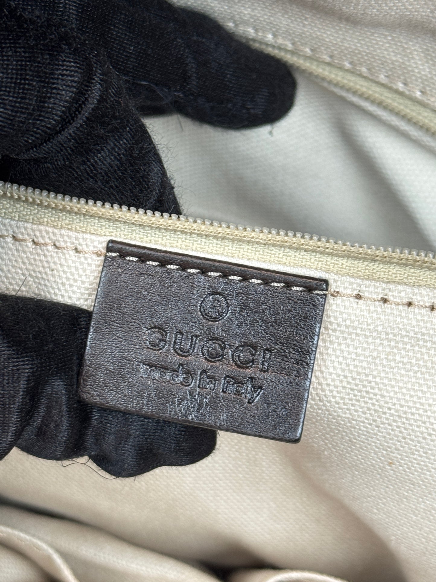 GUCCI Sukey Crossbody GG Canvas Brown