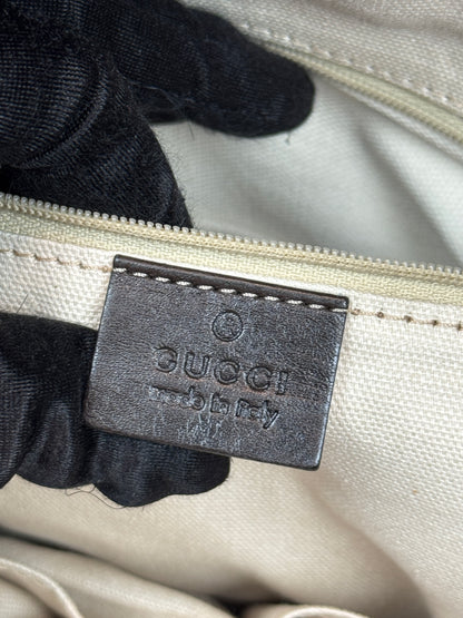 GUCCI Sukey Crossbody GG Canvas Brown