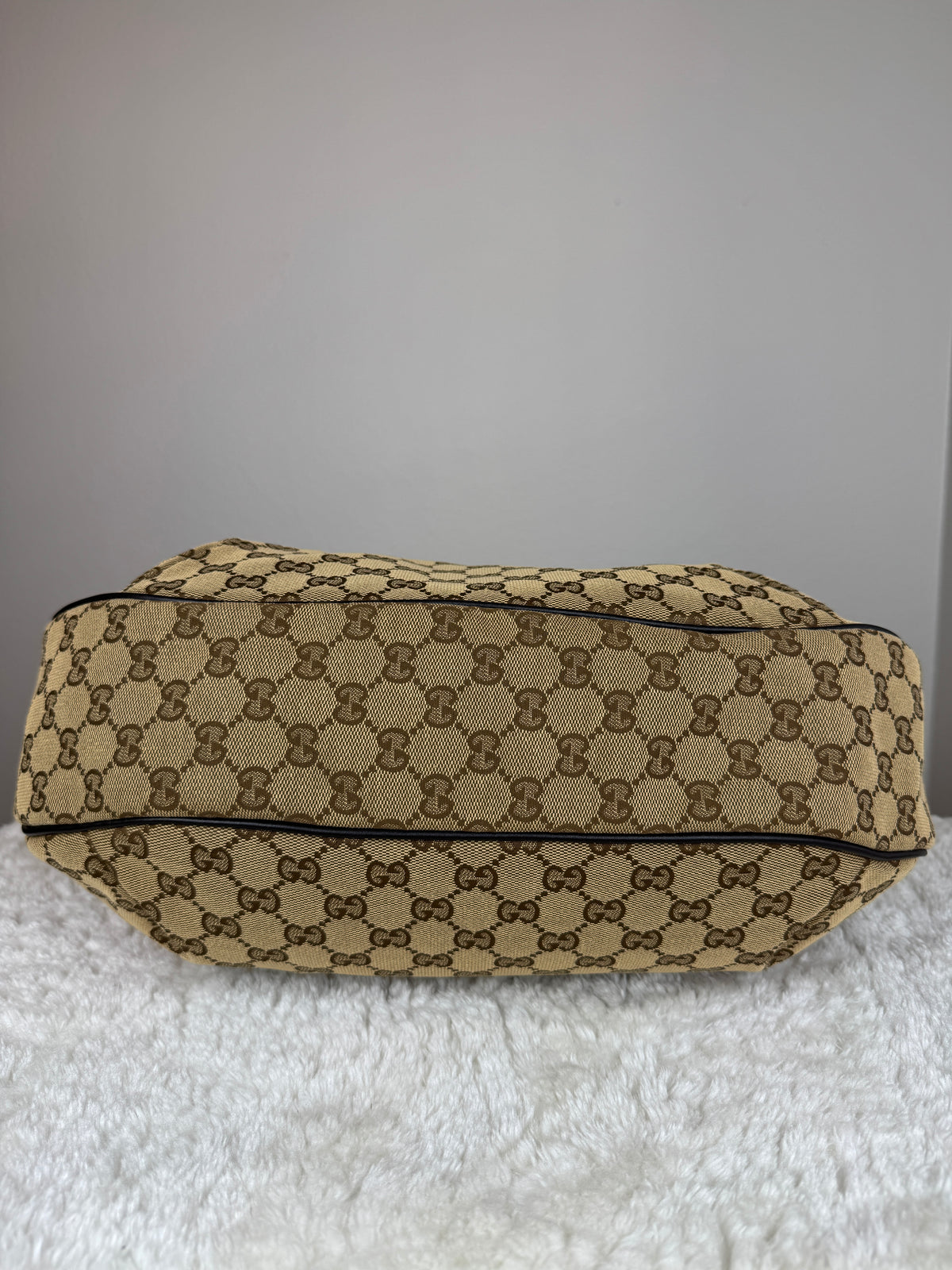 GUCCI Web Hobo New ladies GG Canvas Dark Brown