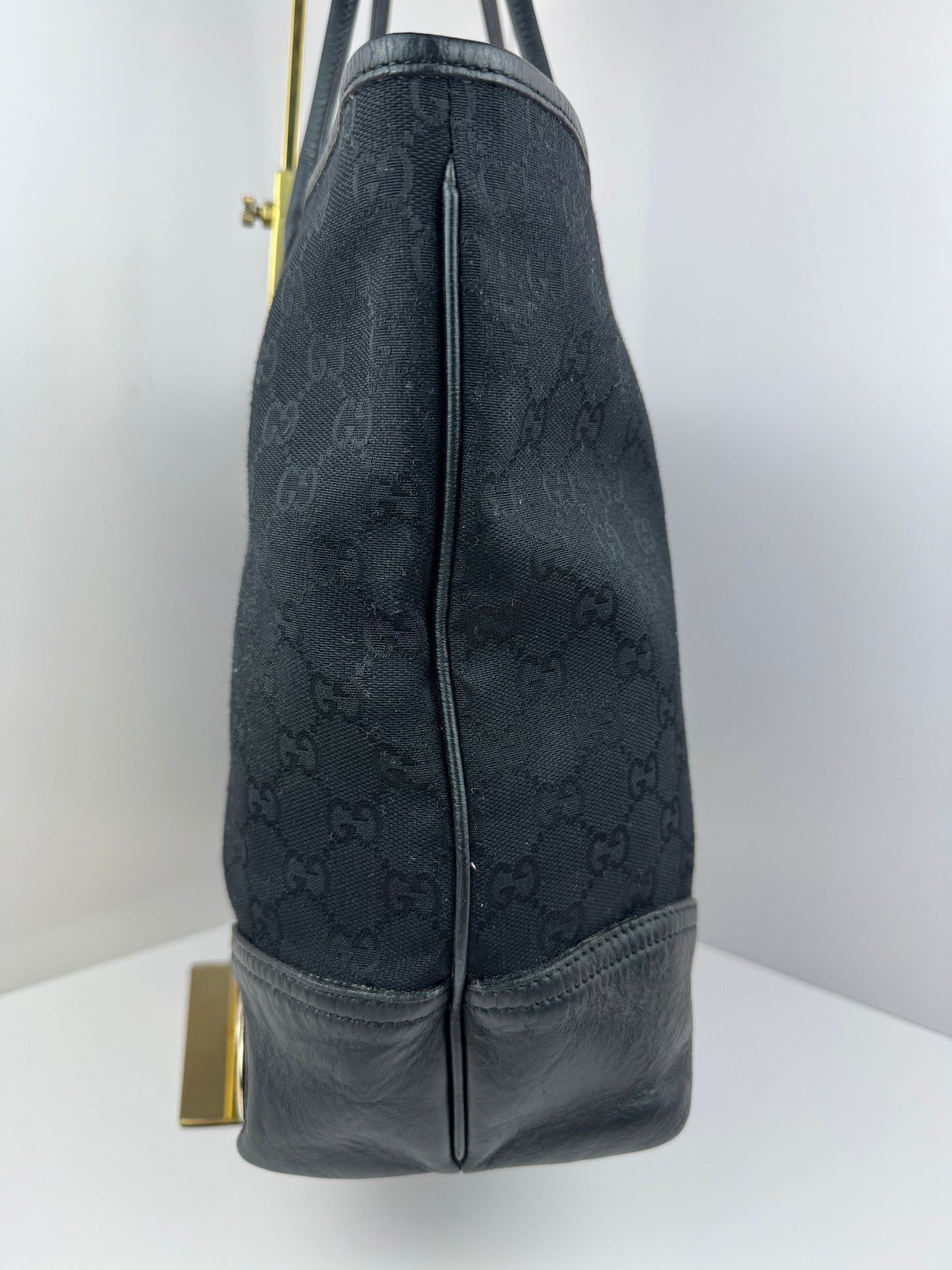 Gucci New Britt Tote Black Medium Monogram