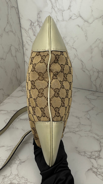 Gucci Mayfair GG Canvas Crossbody with Web Ribbon Signature