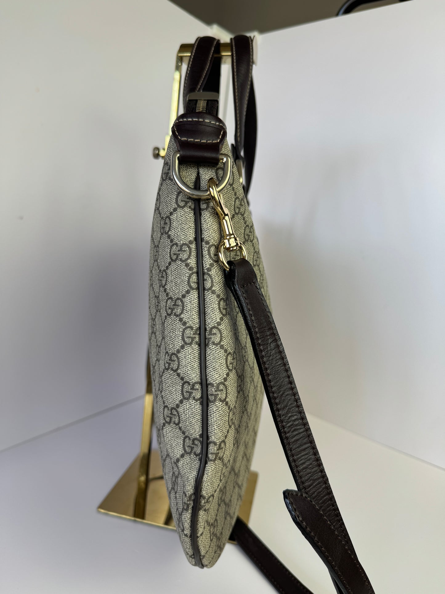 GUCCI GG Supreme Retro Web Two Ways Tote