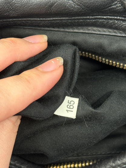 MIU MIU Nappa Matelasse Coffer Hobo Black