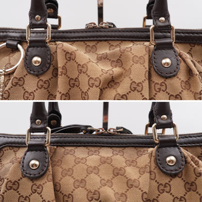 Gucci sukey  top handle monogram with strap