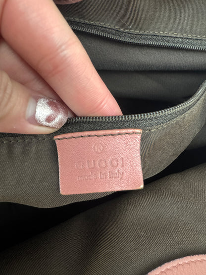 Gucci Sukey Hobo Shoulder GG Canvas Pink